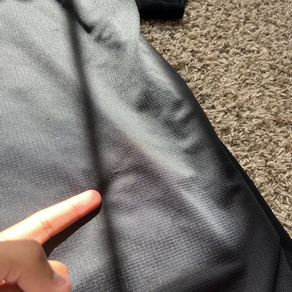 NIKE DRI-FIT BLACK MEN'S POLO T-shirt Size XL Mesh 3 button - Picture 2 of 8